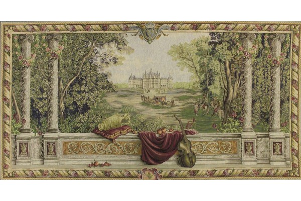 Gobelín Tapisserie Verdure au chateau large